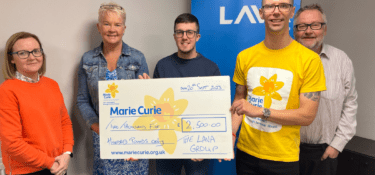 Lava Group proudly donates to Marie Curie